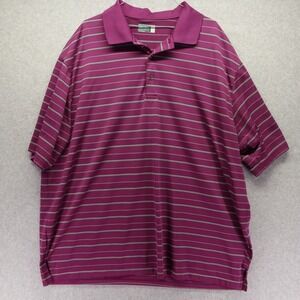 Hogan Men's Striped Polo in Berry and White